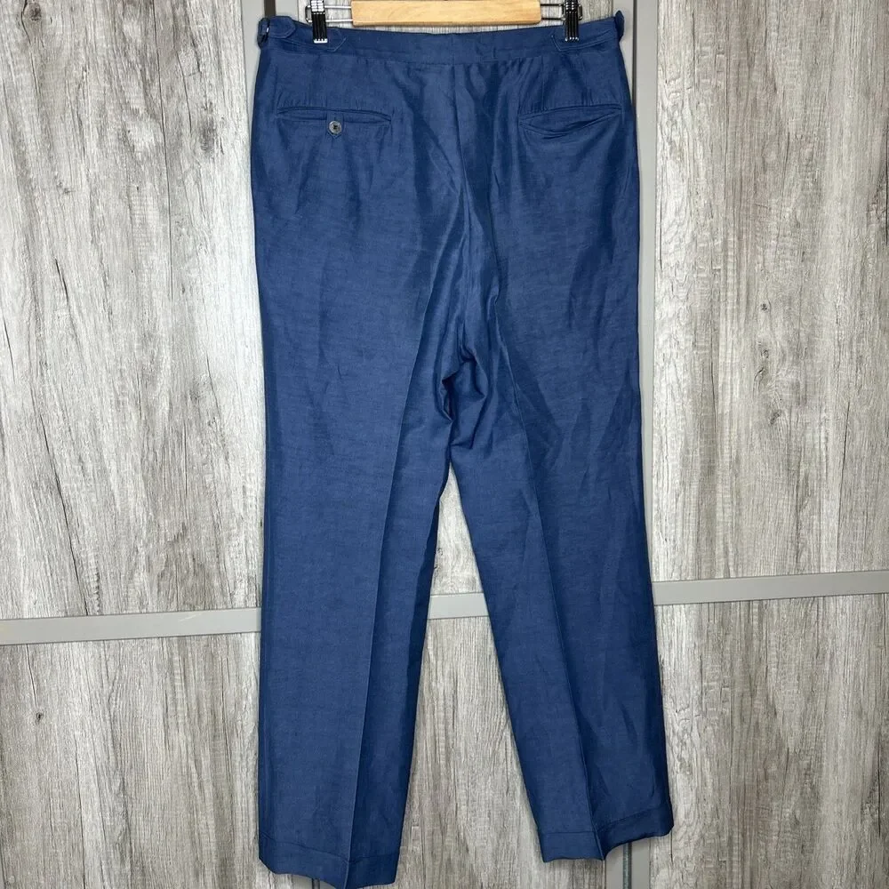 Paul Stuart John Pants Trousers Linen Silk